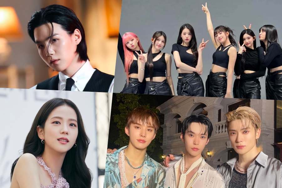 BTS 的 Suga、IVE、BLACKPINK 的 Jisoo 和 NCT DOJAEJUNG Top Circle 每周排行榜
