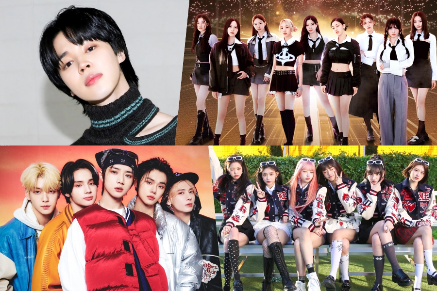 BTS 的 Jimin、TWICE、TXT、IVE、Stray Kids、NCT 127、BLACKPINK 和 NewJeans 横扫 Billboard 世界专辑排行榜榜首
