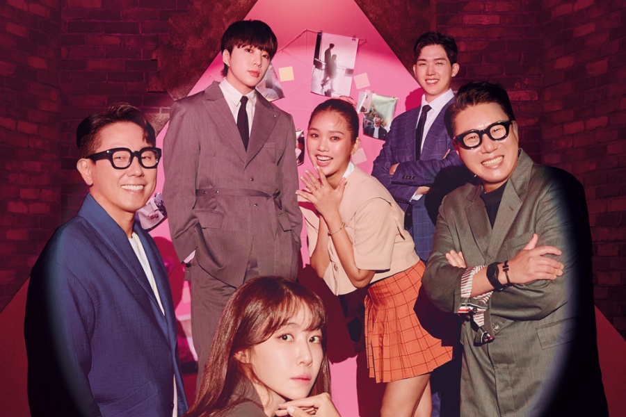 WINNER 的 Kang Seung Yoon、Oh My Girl 的 Mimi、Kim Eana 等人在“Heart Signal 4”海报中接受调查