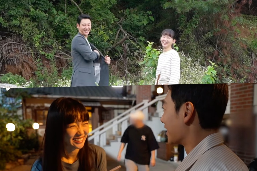 观看：Kim Dong Wook 和 Jin Ki Joo 让他们的剧组成员在“我的完美陌生人”片场大笑