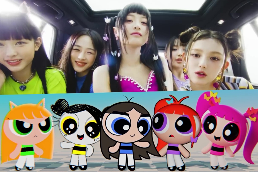 观看：NewJeans 与“飞天小女警”合作制作“New Jeans”迷人的预发行 MV