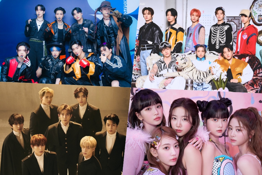 ATEEZ、Stray Kids、ENHYPEN、LE SSERAFIM、SEVENTEEN、TWICE、TXT 等占据 Billboard 世界专辑榜榜首