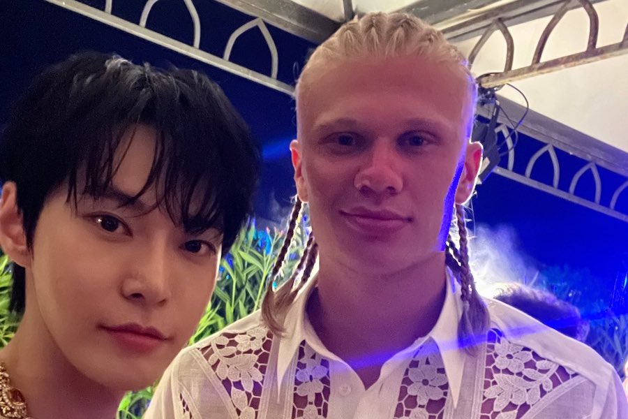 NCT 道英会见曼城球星 Erling Haaland + Jungwoo 成为成功粉丝