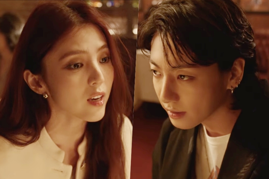 观看：BTS 的 Jungkook 和 Han So Hee 在与 Latto 合作的“Seven”新 MV 预告片中成为一对打架情侣