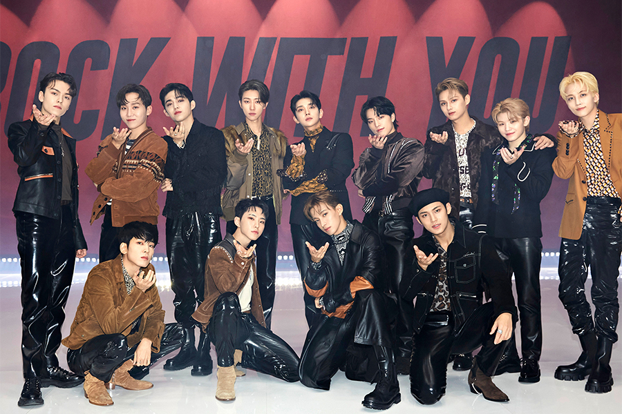 SEVENTEEN 的《Rock with you》成为他们第七支突破 1 亿观看次数的 MV 