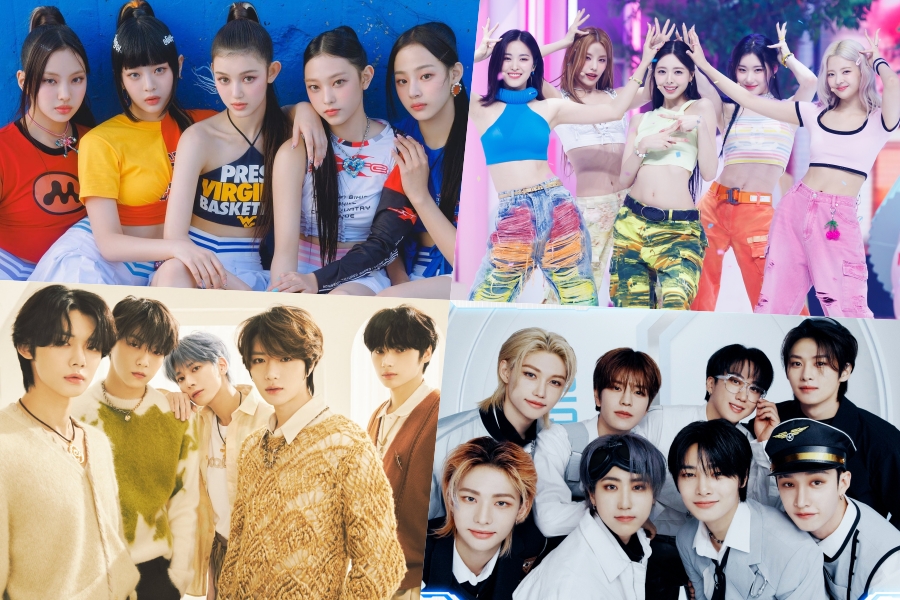 NewJeans、ITZY、TXT、Stray Kids、ENHYPEN、LE SSERAFIM、aespa 等横扫 Billboard 世界专辑榜榜首