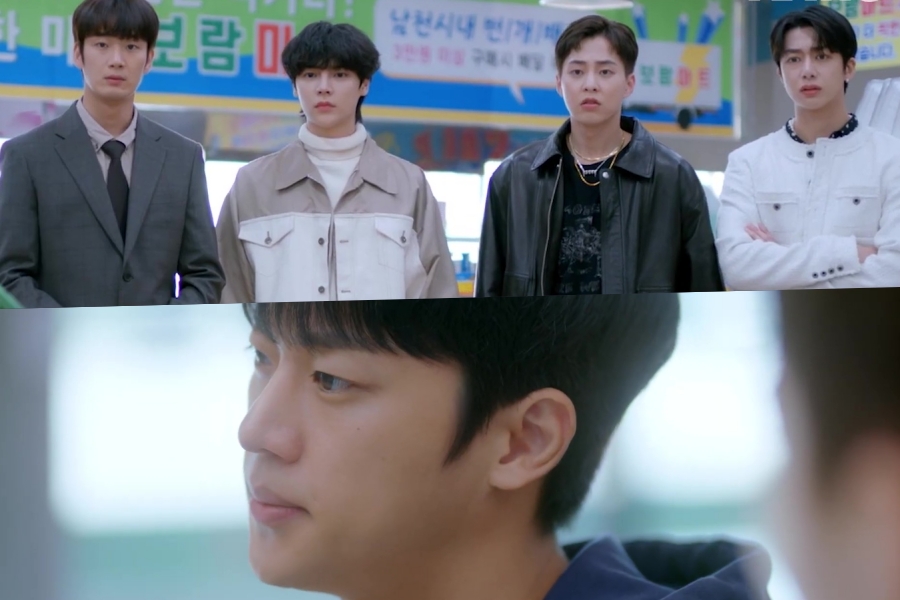 观看：Xiumin、Hyungwon 等人在《CEO-Dol Mart》预告片中与李信英对立