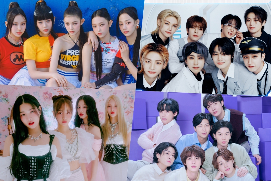 NewJeans、Stray Kids、FIFTY FIFTY、BTS、ENHYPEN、NCT DREAM 等在 Billboard 世界专辑排行榜上名列前茅