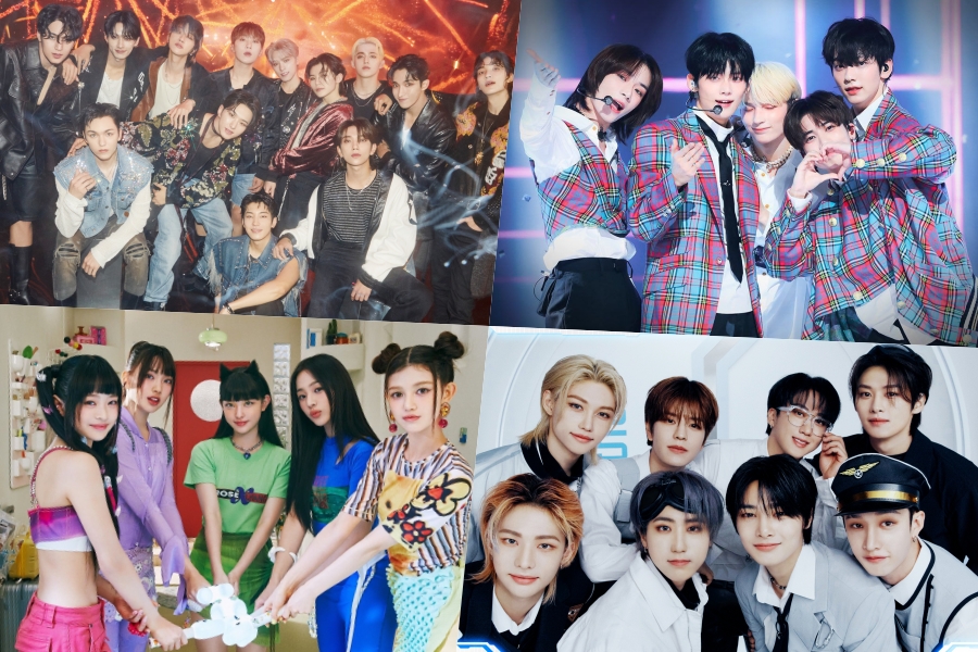 SEVENTEEN、TXT、NewJeans、Stray Kids、BTS、LE SSERAFIM、NCT 127 等在 Billboard 世界专辑排行榜上名列前茅