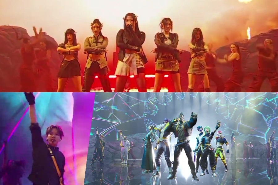 观看：NewJeans 和 HEARTSTEEL 与 EXO 的伯贤在 2023 年英雄联盟世界锦标赛开幕式上上演史诗般的表演