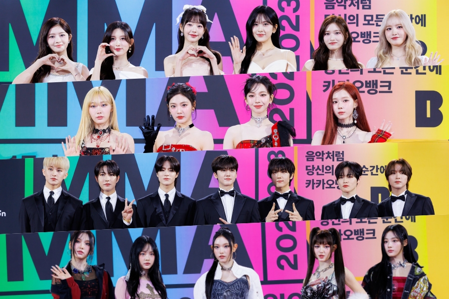 2023 年 Melon 音乐奖红地毯上明星耀眼
