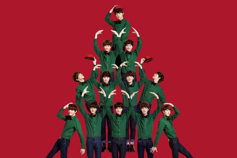 观看：EXO 的《First Snow》登上 Melon 百强单曲榜第一名 + 成员发起病毒式挑战 