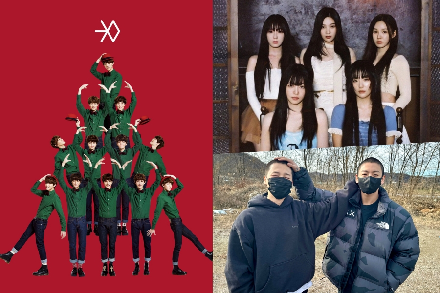 EXO《初雪》斩获Circle周榜双冠； Red Velvet、BTS 的 Jimin 和 Jungkook 排名第一