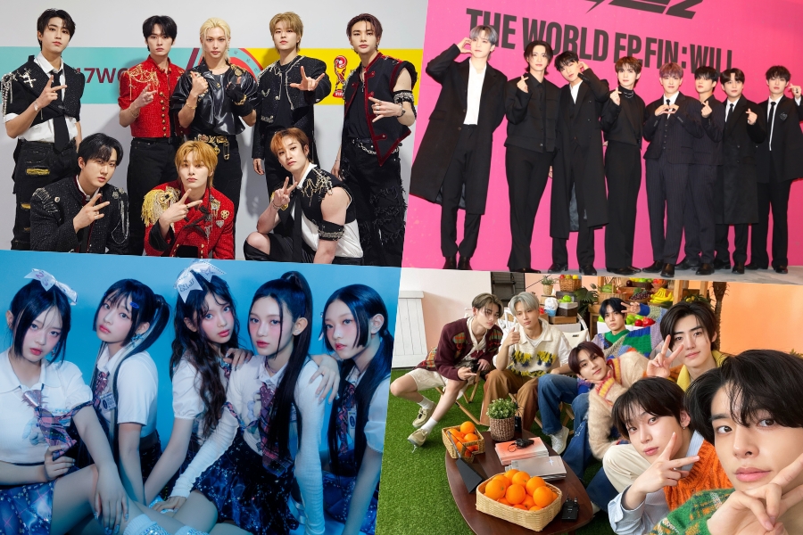 Stray Kids、ATEEZ、NewJeans、ENHYPEN、TXT、SEVENTEEN、BTS、NCT 127 和 aespa 登上 Billboard 世界专辑榜榜首