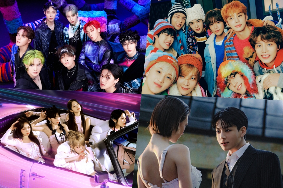 ATEEZ、NCT 127、LE SSERAFIM、BTS Jungkook 等顶级 Circle 月度和周度排行榜 
