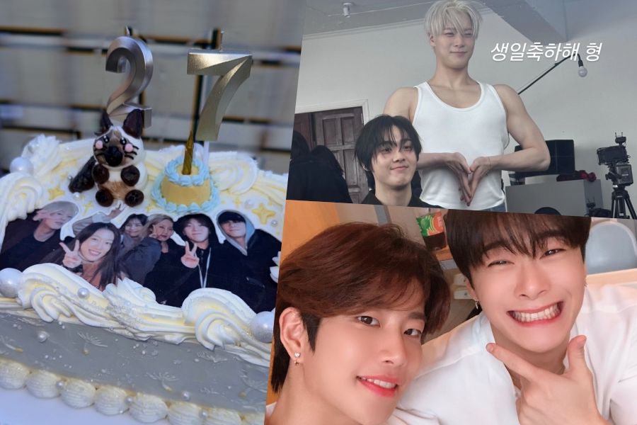 文彬的朋友和 ASTRO 成员用照片和歌曲庆祝他的生日