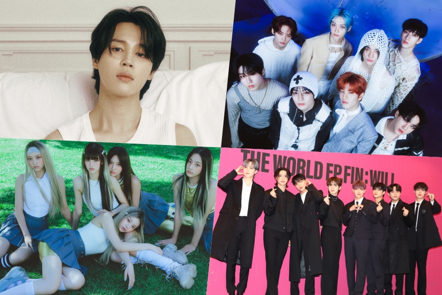 BTS 的 Jimin、Stray Kids、NewJeans、ATEEZ、ENHYPEN、TXT 等包揽 Billboard 世界专辑榜榜首