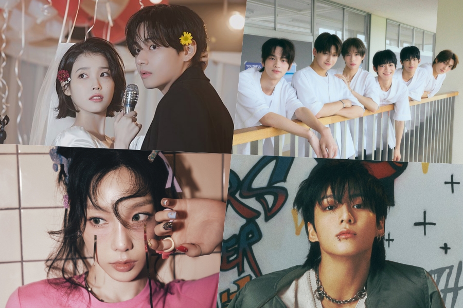 IU在Circle周榜上获得双冠； TWS、Taeyeon、Jungkook 和 FIFTY FIFTY 排名第一