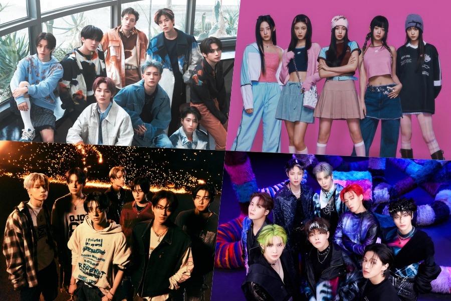 Stray Kids、NewJeans、ENHYPEN、ATEEZ、NMIXX、BTS、TXT 等包揽 Billboard 世界专辑榜榜首