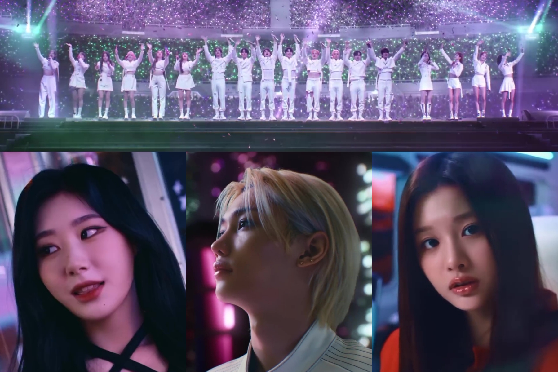观看：朴振英、Stray Kids、ITZY 和 NMIXX 合作制作《Like Magic》MV