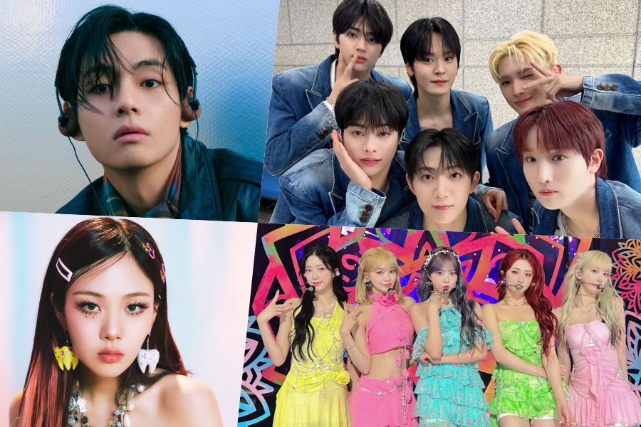 BTS 的 V、BIBI、TEMPEST 和 LE SSERAFIM Top Circle 周榜