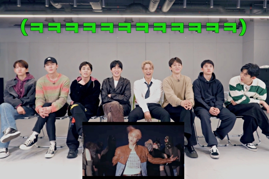 观看：EXO 齐聚一堂，对 Kai 的新“Rover”MV 作出反应