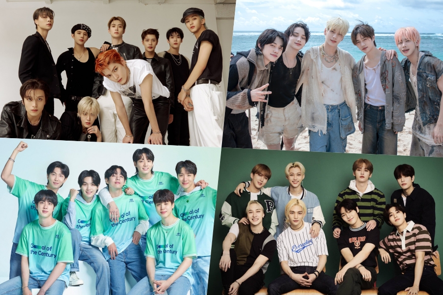NCT 127、TXT、BTS、Stray Kids、NewJeans、TWICE 和 LE SSERAFIM 在 Billboard 的世界专辑排行榜上横扫榜首